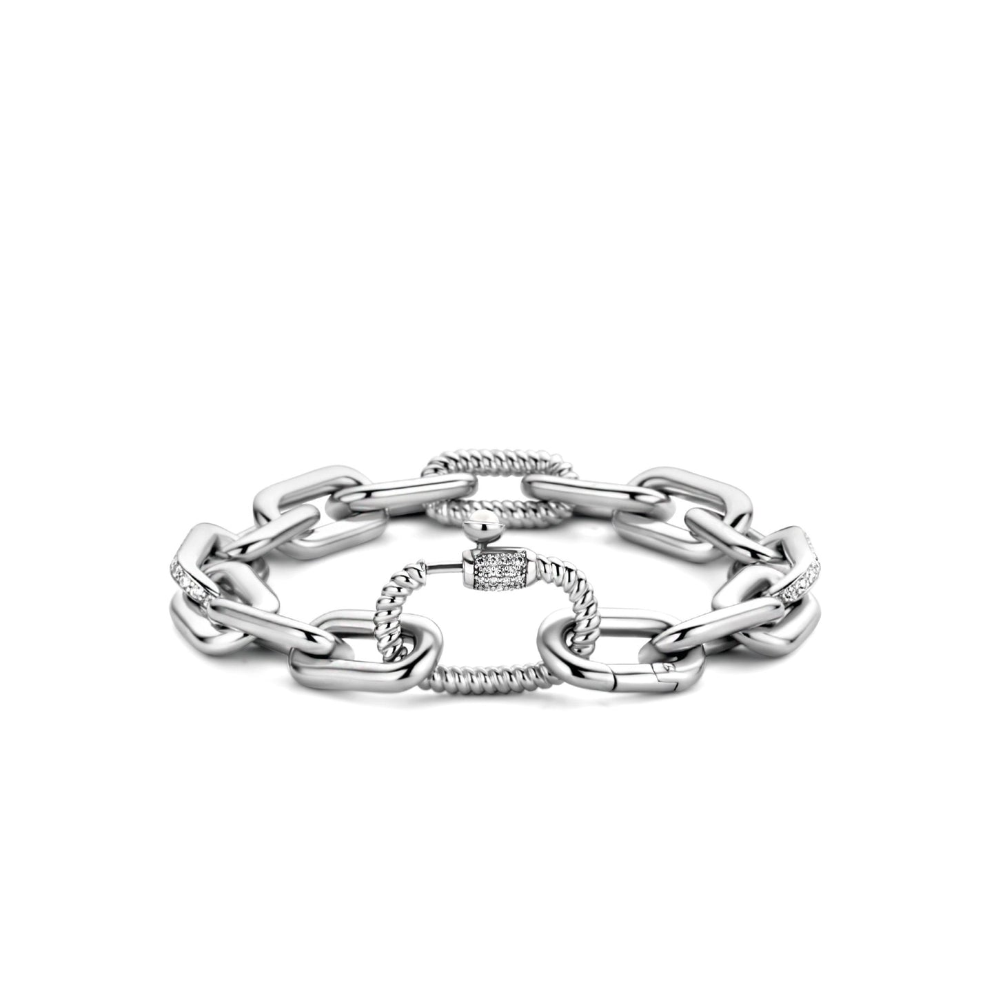 Ti Sento Milano Sterling Silver Chunky Chain Bracelet 2949ZI