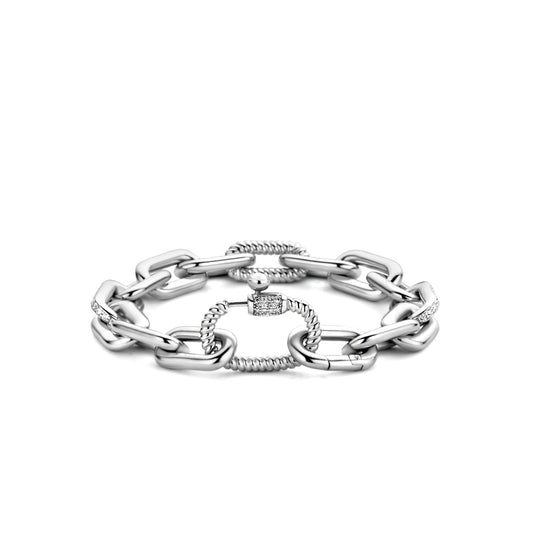 Ti Sento Milano Sterling Silver Chunky Chain Bracelet 2949ZI