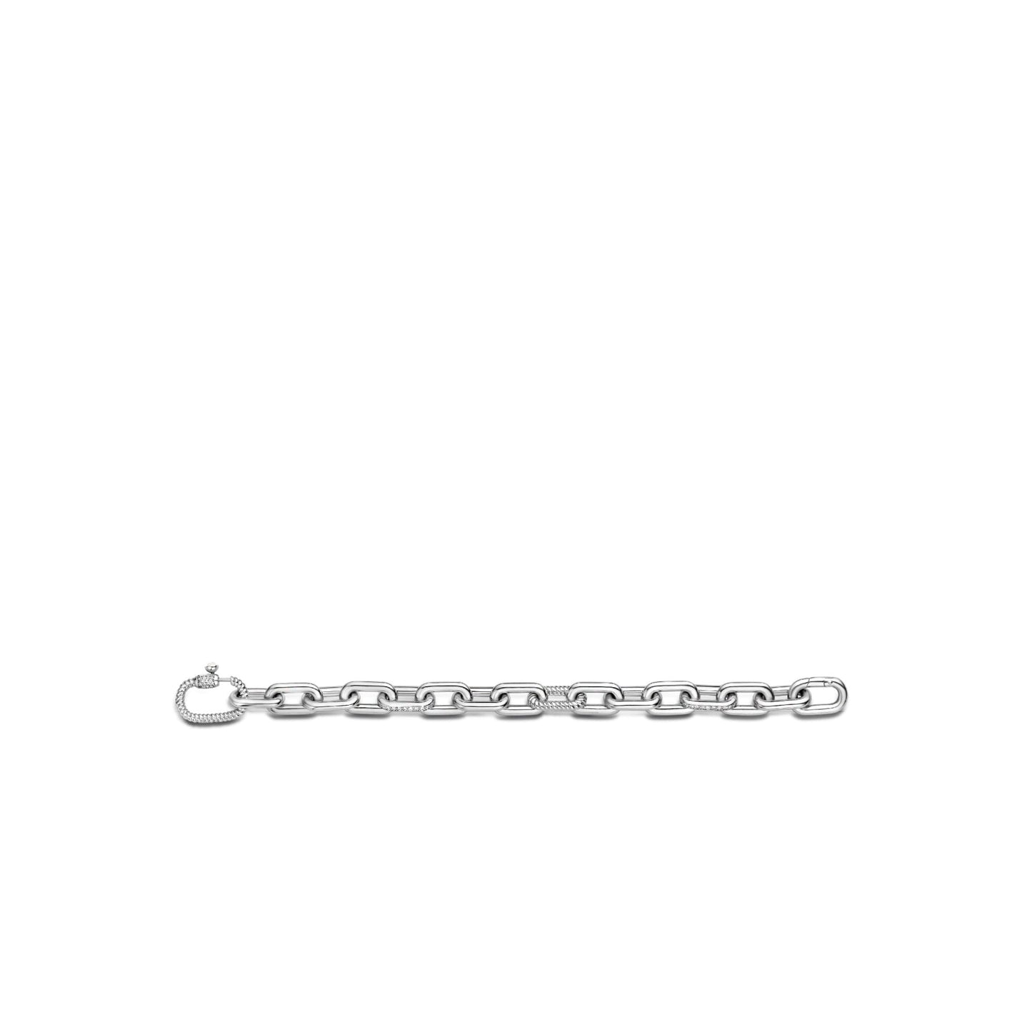 Ti Sento Milano Sterling Silver Chunky Chain Bracelet 2949ZI