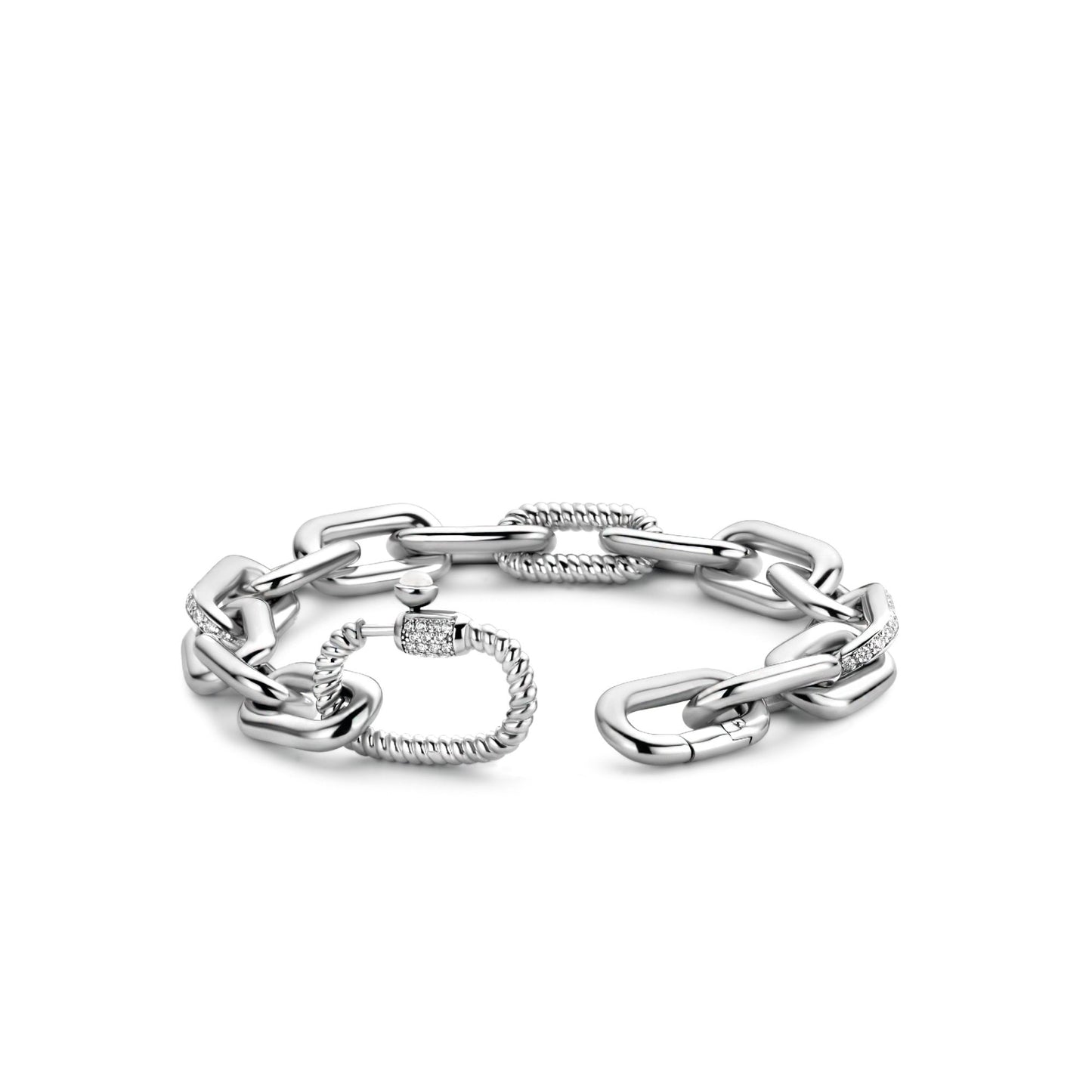 Ti Sento Milano Sterling Silver Chunky Chain Bracelet 2949ZI