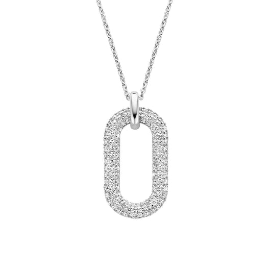 Ti Sento Milano Sterling Silver CZ Pendant 3964ZI