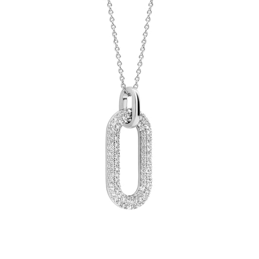 Ti Sento Milano Sterling Silver CZ Pendant 3964ZI