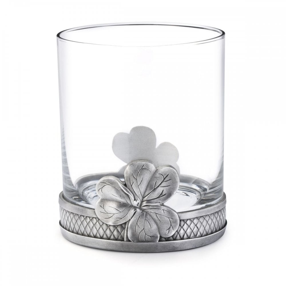Pewter Whisky Tumbler Shamrock 0124003