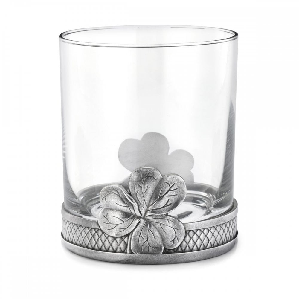 Pewter Whisky Tumbler Shamrock 0124003