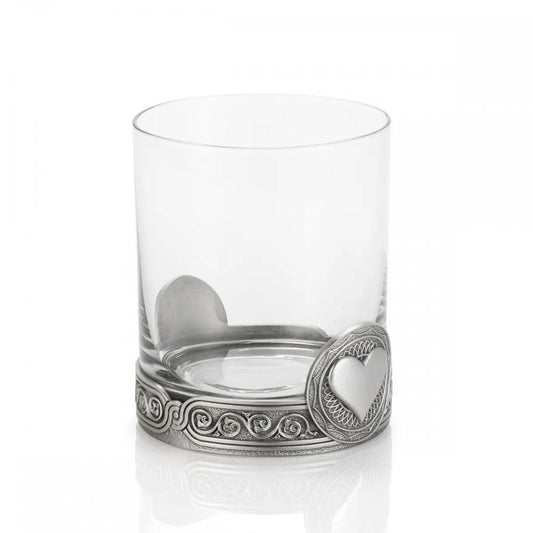 Pewter Hearts Whisky Tumbler 0124010