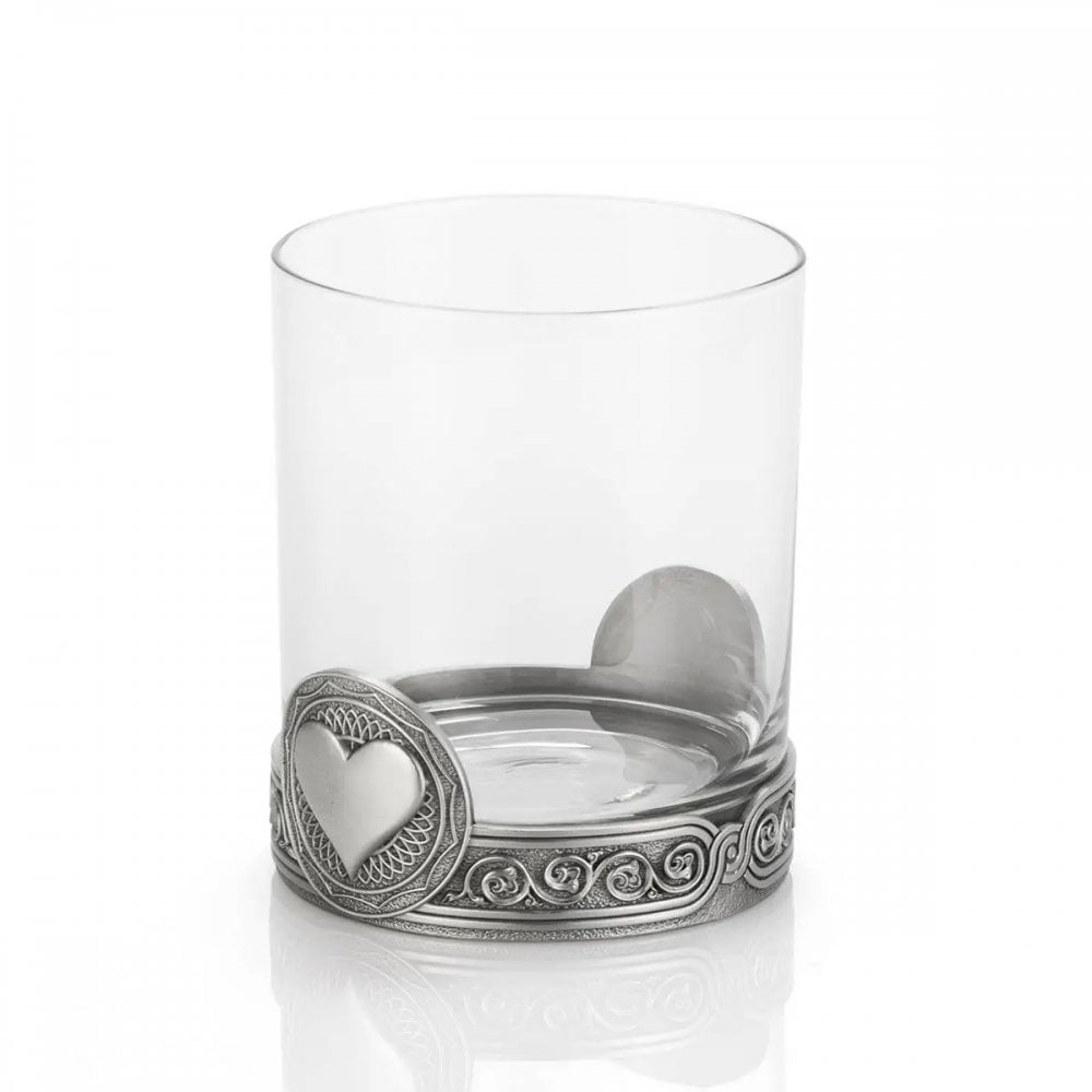 Pewter Hearts Whisky Tumbler 0124010
