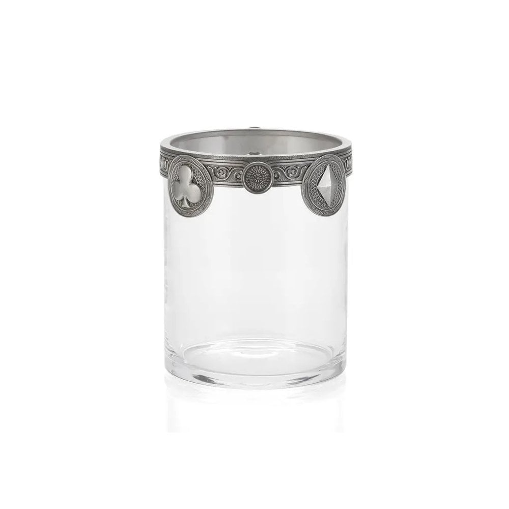 Pewter & Glass Ace Ice Bucket Height 15cm 0129006