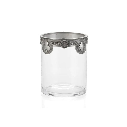 Pewter & Glass Ace Ice Bucket Height 15cm 0129006