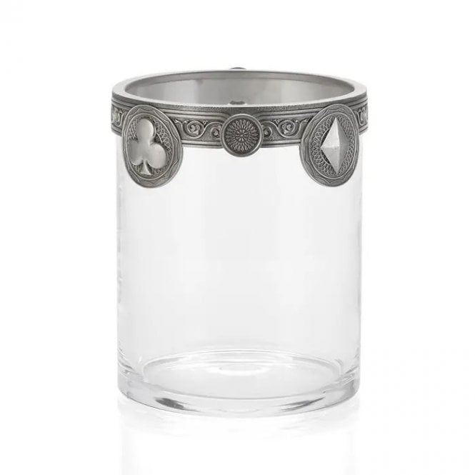 Pewter & Glass Ace Ice Bucket Height 15cm 0129006