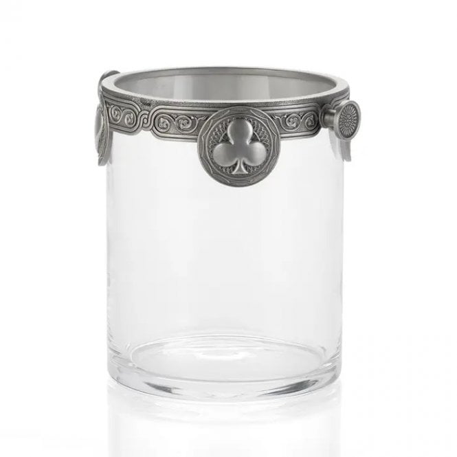 Pewter & Glass Ace Ice Bucket Height 15cm 0129006