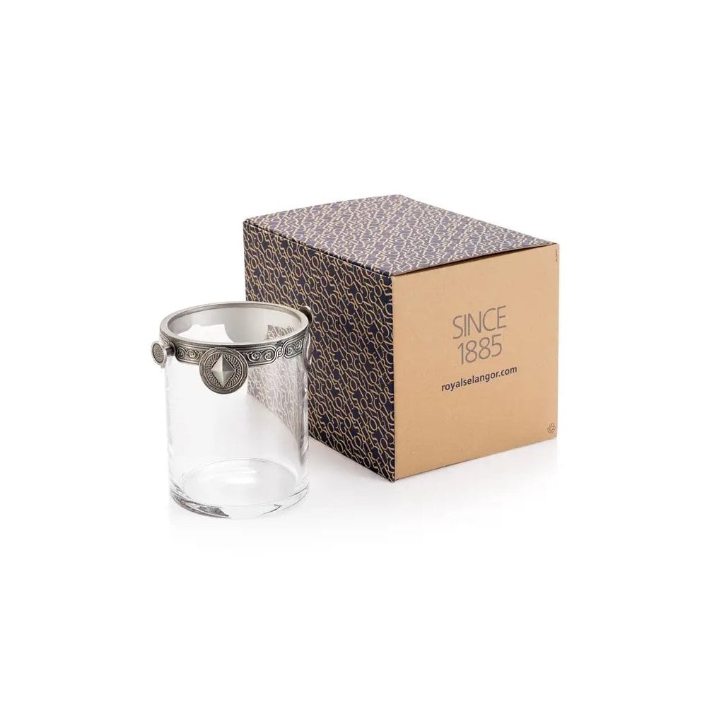 Pewter & Glass Ace Ice Bucket Height 15cm 0129006