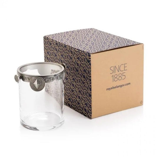 Pewter & Glass Ace Ice Bucket Height 15cm 0129006