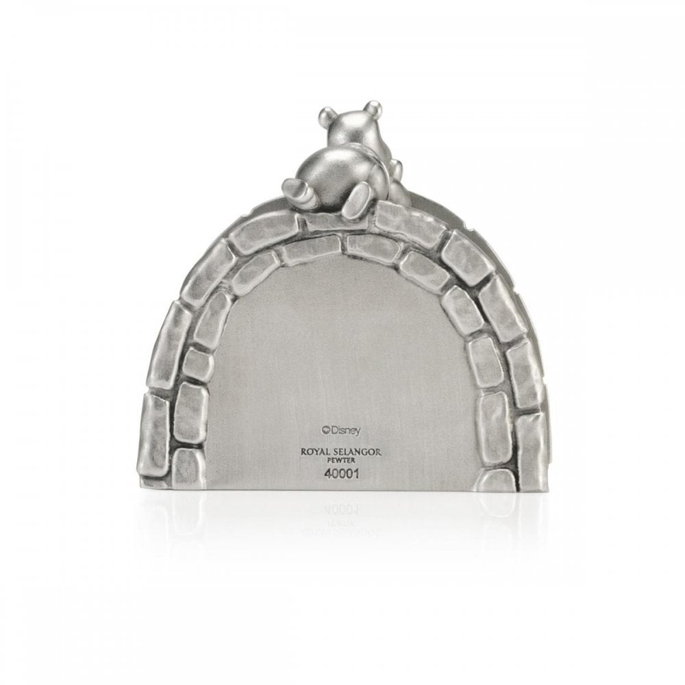 Royal Selangor Pewter Poohsticks Table Clock 0140001