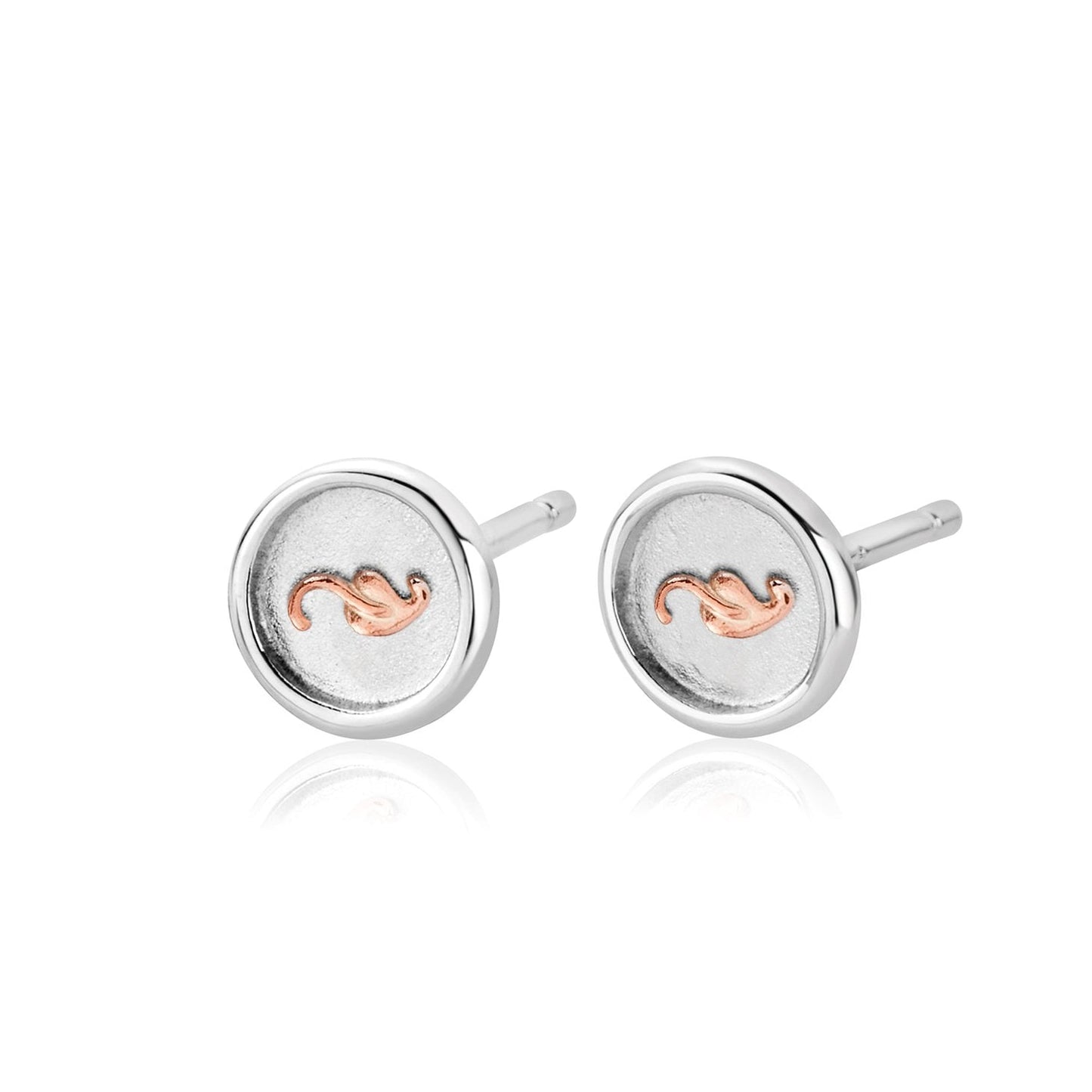 Silver & Welsh Gold Tree of Life Insignia Earrings 3STOL0604
