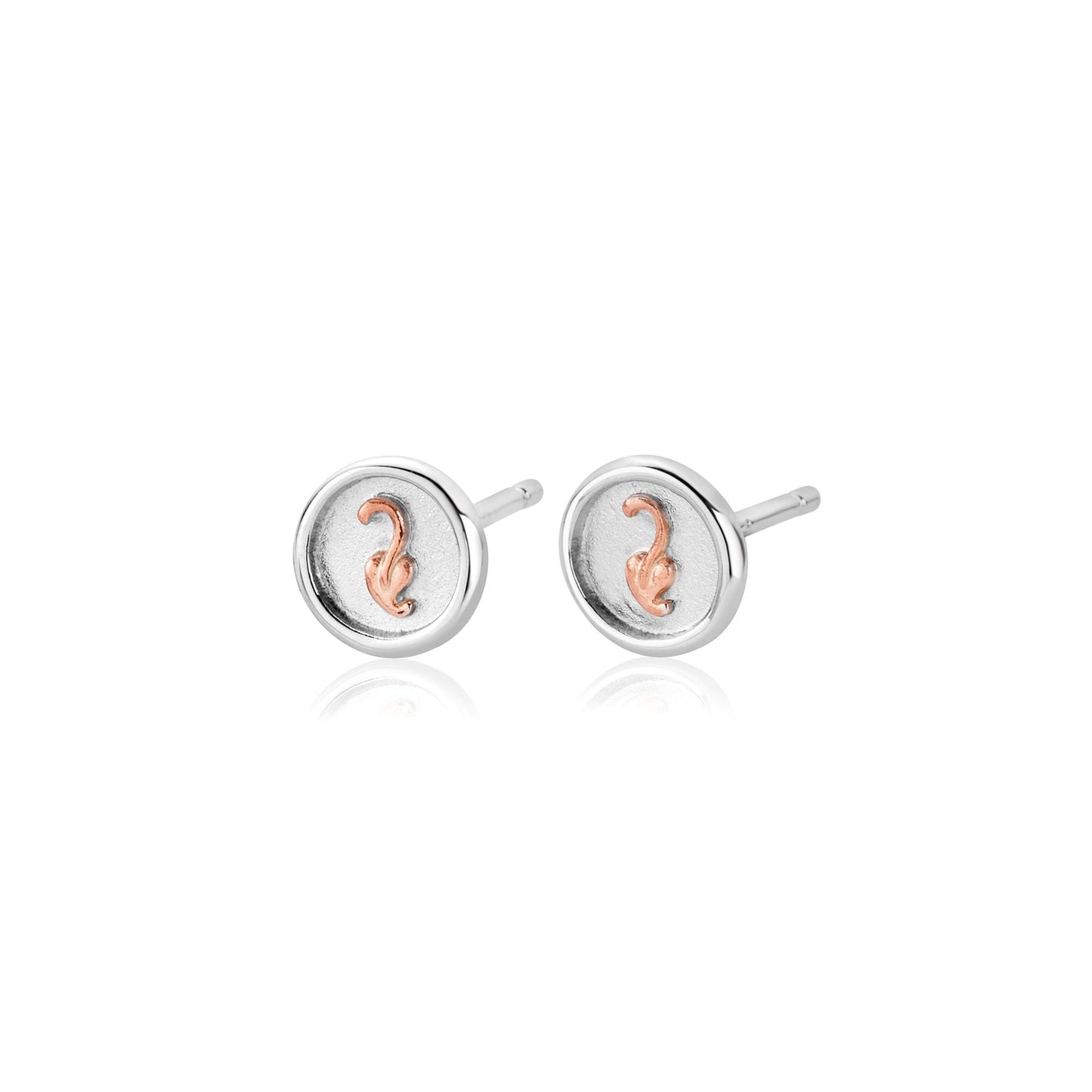 Silver & Welsh Gold Tree of Life Insignia Earrings 3STOL0604