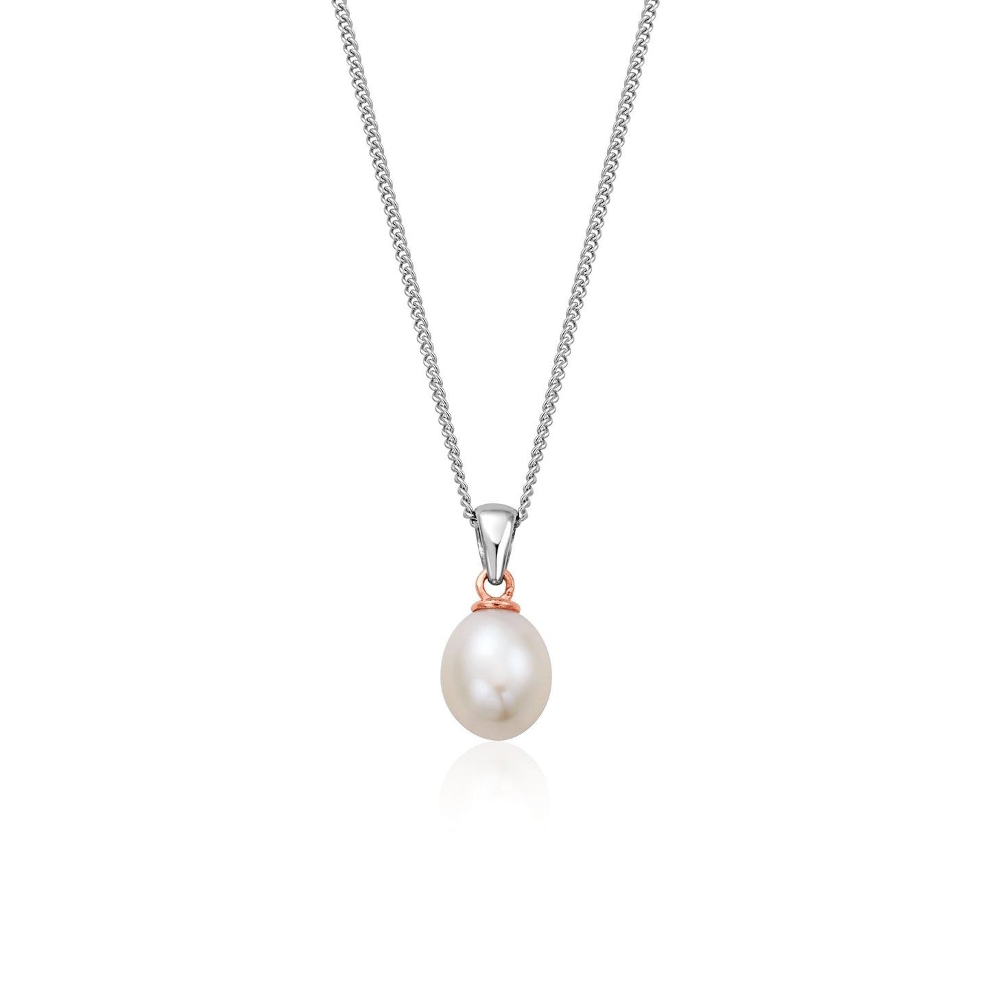 Ladies Silver & Welsh Gold Beachcomber Pearl Pendant 3SBCH0633