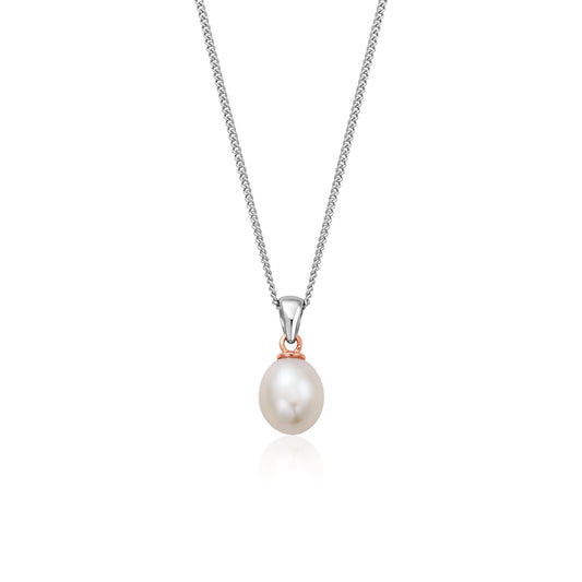 Ladies Silver & Welsh Gold Beachcomber Pearl Pendant 3SBCH0633