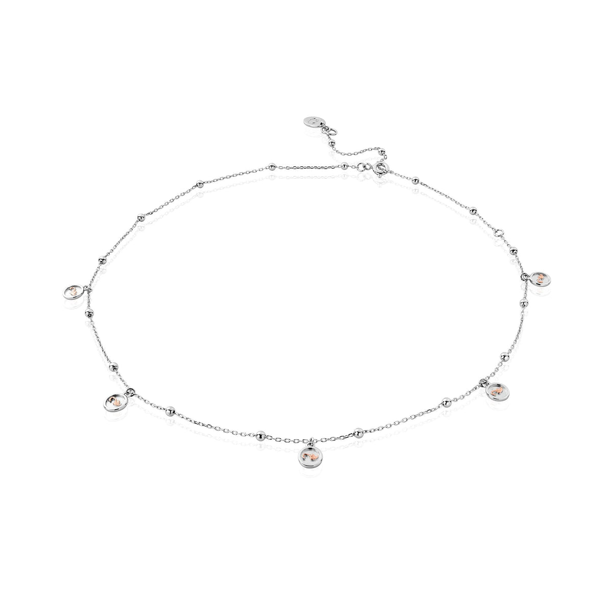 Silver & Welsh Gold Tree Of Life Insignia Necklace 3STOL0603