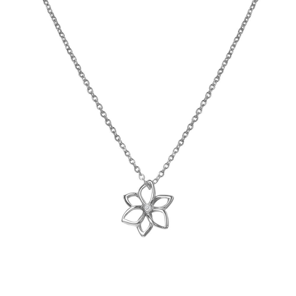 Hot Diamonds Silver Amulets Flower Pendant DP894