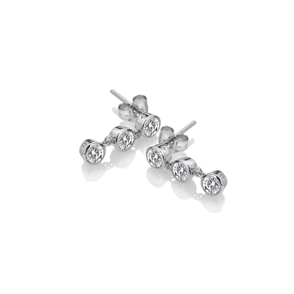 Hot Diamonds Silver Tender Topaz Triple Drop Earrings DE585