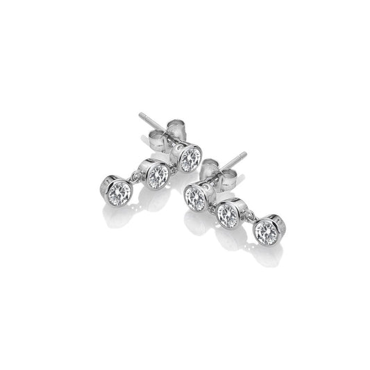 Hot Diamonds Silver Tender Topaz Triple Drop Earrings DE585