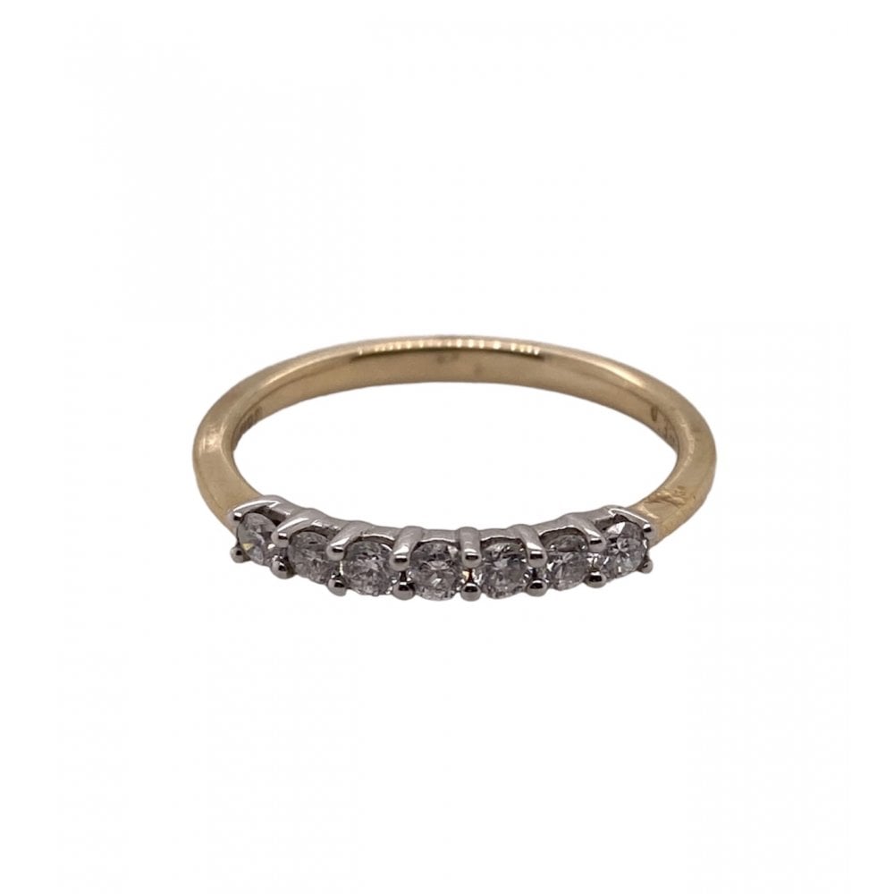 Rigby Jewellers 9ct Yellow Gold  Half Eterinty Diamond Ring