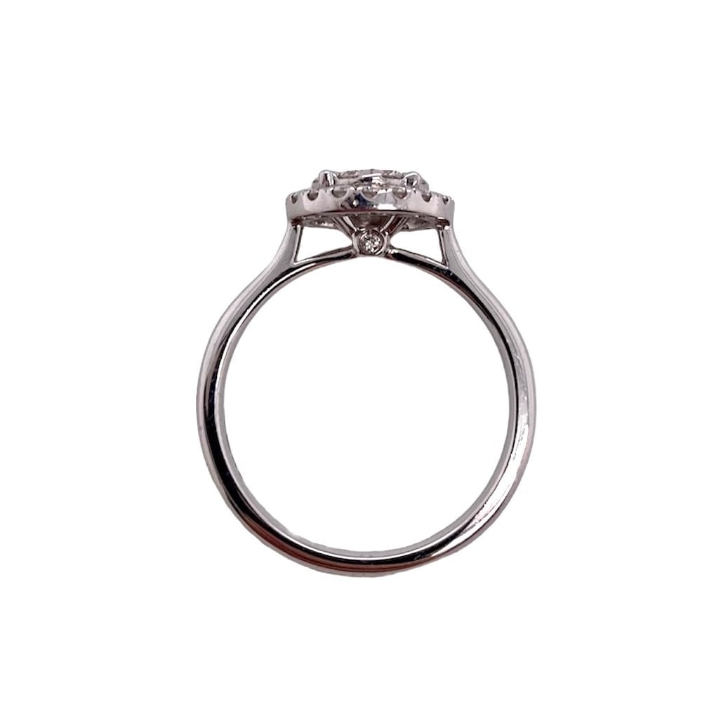 18ct White Gold Diamond Cluster Ring