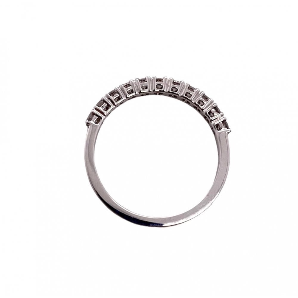 Platinum Ladies Diamond Half Eternity Ring 0.4 Carat
