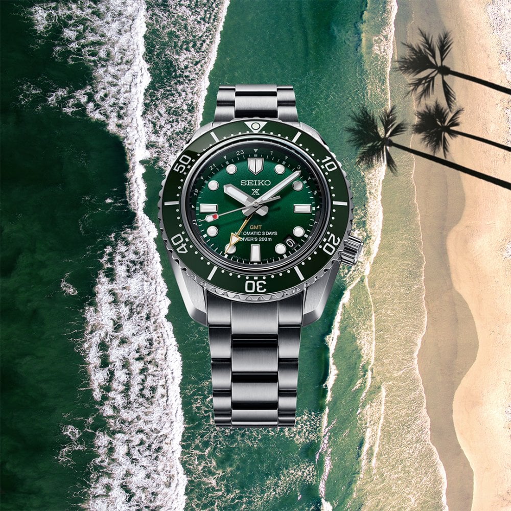 Prospex Diver's Automatic GMT Watch Marine Green SPB381J1