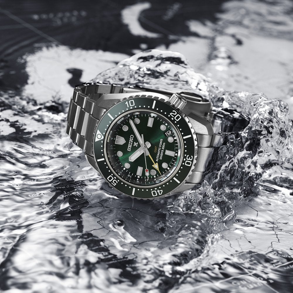 Prospex Diver's Automatic GMT Watch Marine Green SPB381J1