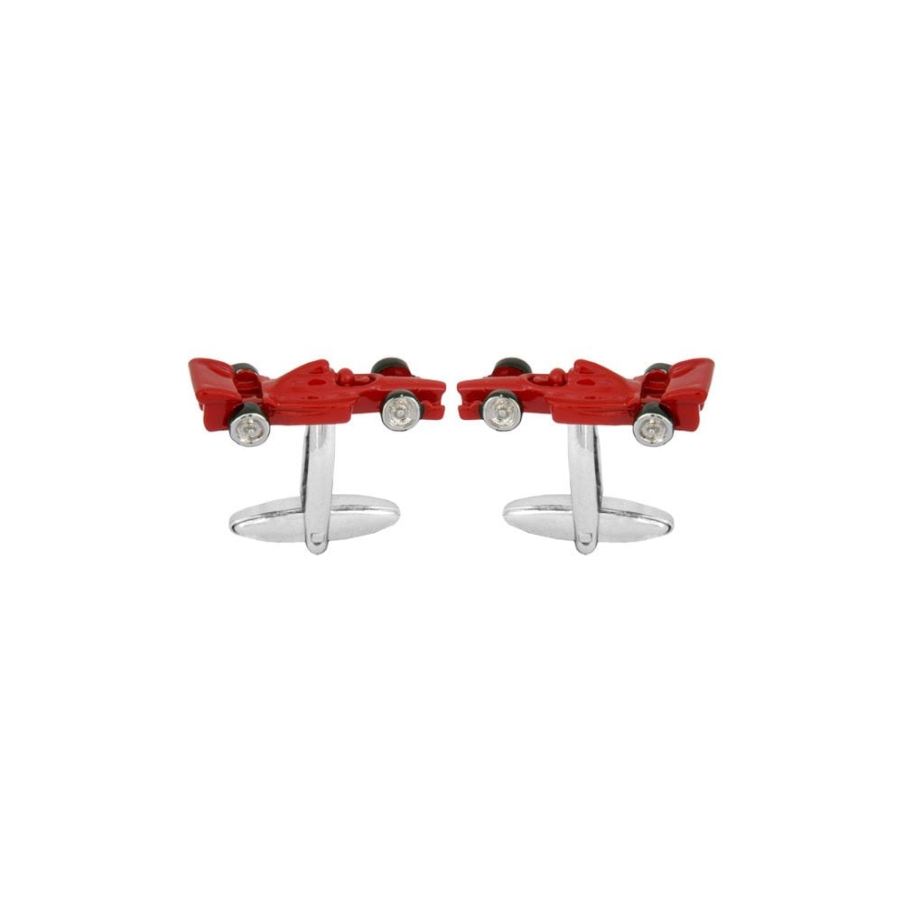 Formula 1 Red Racing Car  Gents Cufflinks 90-1288