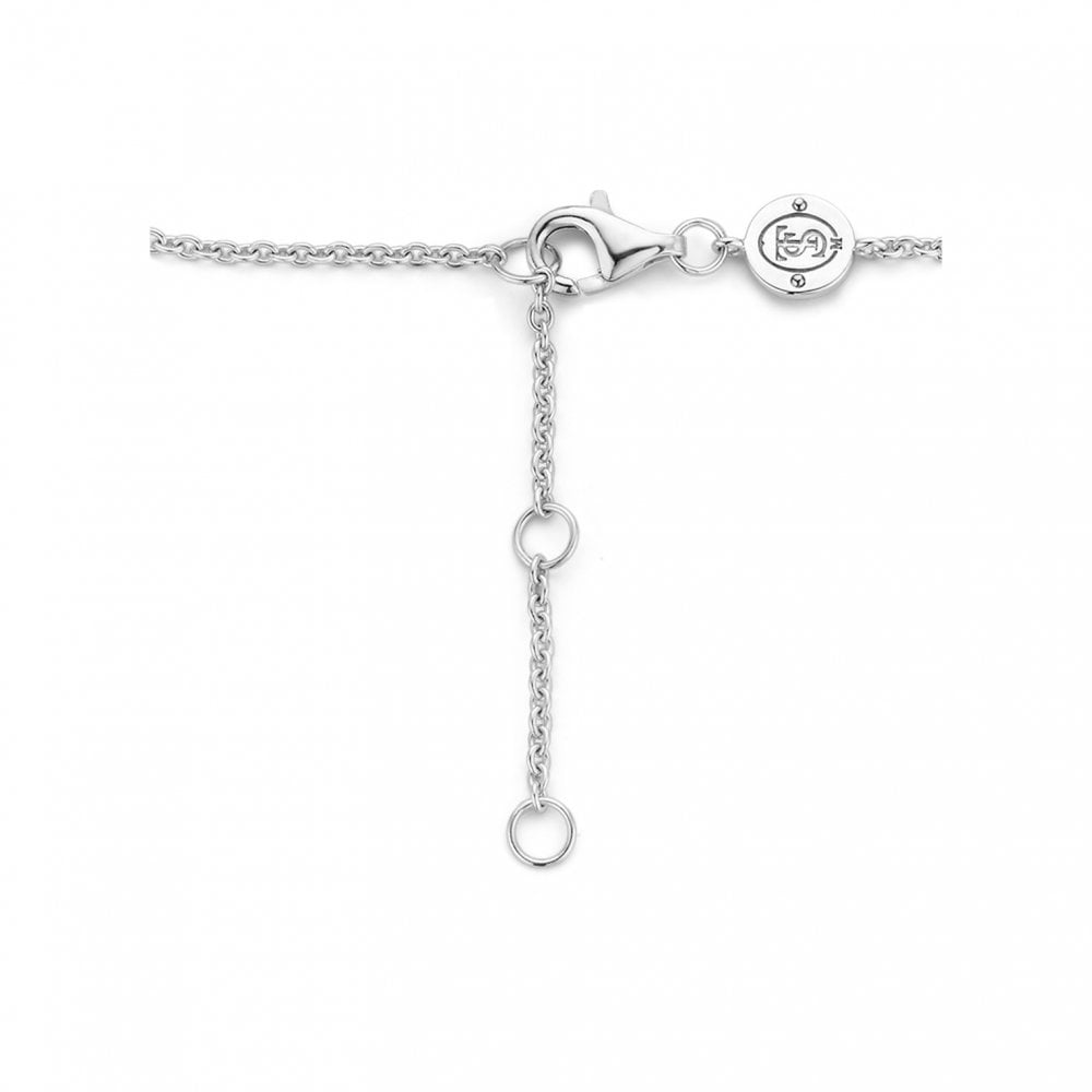 Ti Sento Sterling Silver CZ Double Circle Bracelet 2790ZI