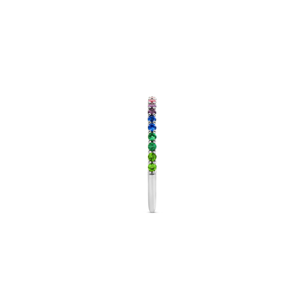 Ti Sento Sterling Silver CZ Raindow Ring 12268MC