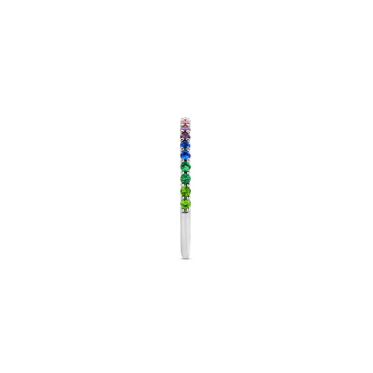 Ti Sento Sterling Silver CZ Raindow Ring 12268MC