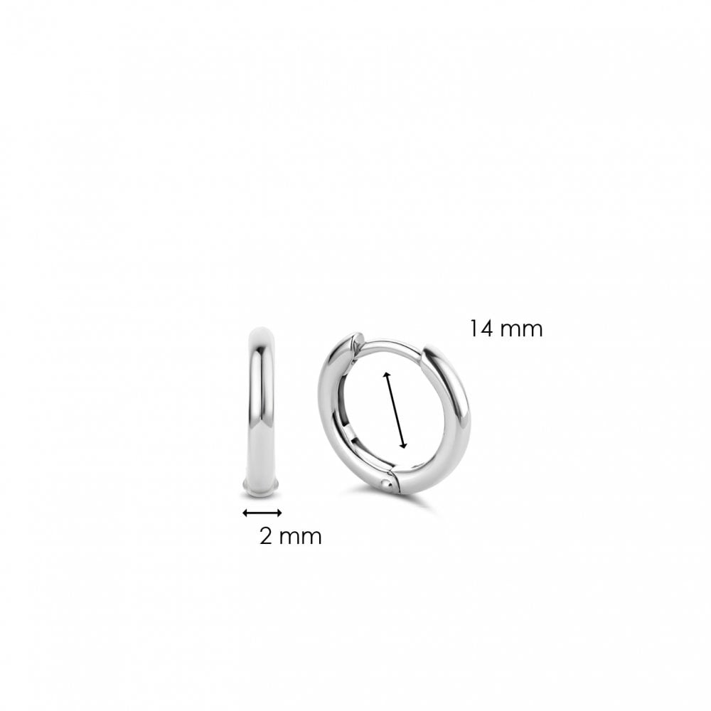 Ti Sento Sterling Silver Hoop Earrings 7812SI