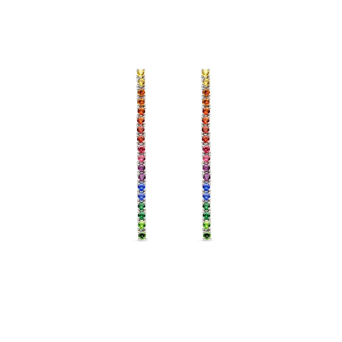Ti Sento Sterling Silver Rainbow Drop Earrings 7907MC
