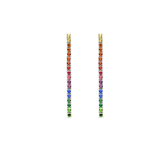 Ti Sento Sterling Silver Rainbow Drop Earrings 7907MC