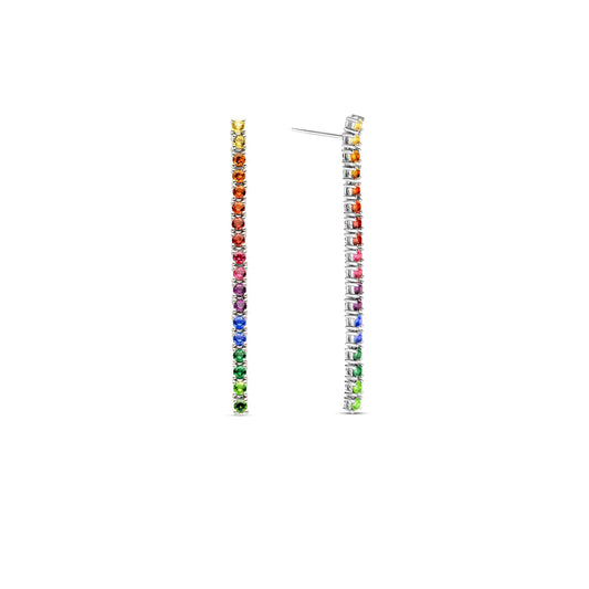 Ti Sento Sterling Silver Rainbow Drop Earrings 7907MC