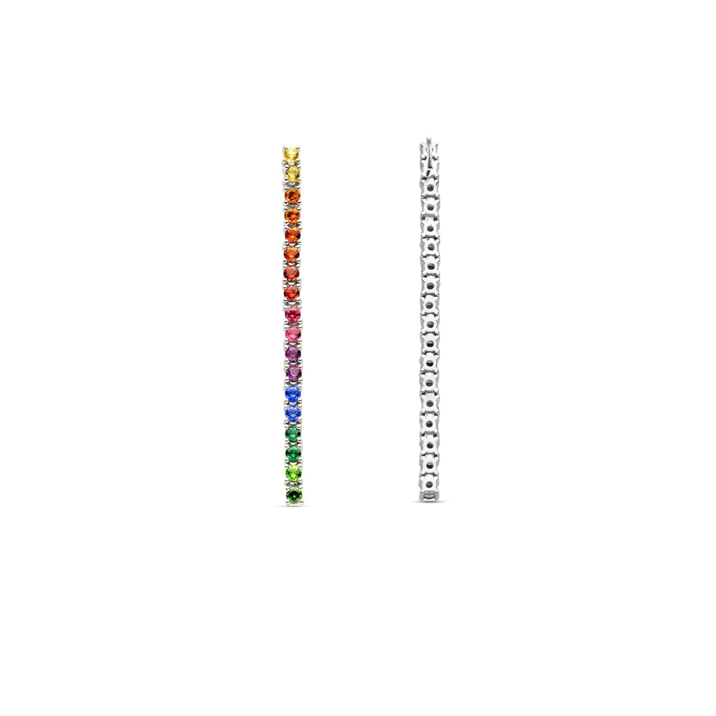 Ti Sento Sterling Silver Rainbow Drop Earrings 7907MC