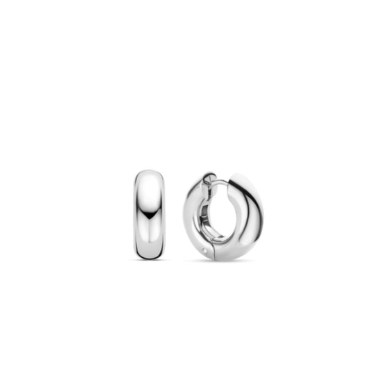 Ti Sento Sterling Silver Chunky Hoop Earrings 7909SI