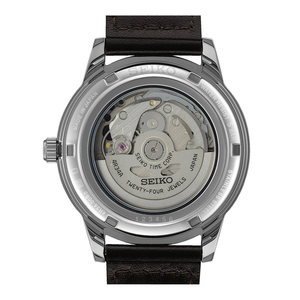 Presage Steel Automatic Road Trip GMT Watch 'Fume' SSK013J1