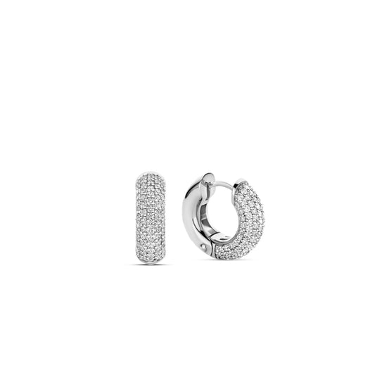 Ti Sento Sterling Silver Chunky Hoop Earrings 7909ZI