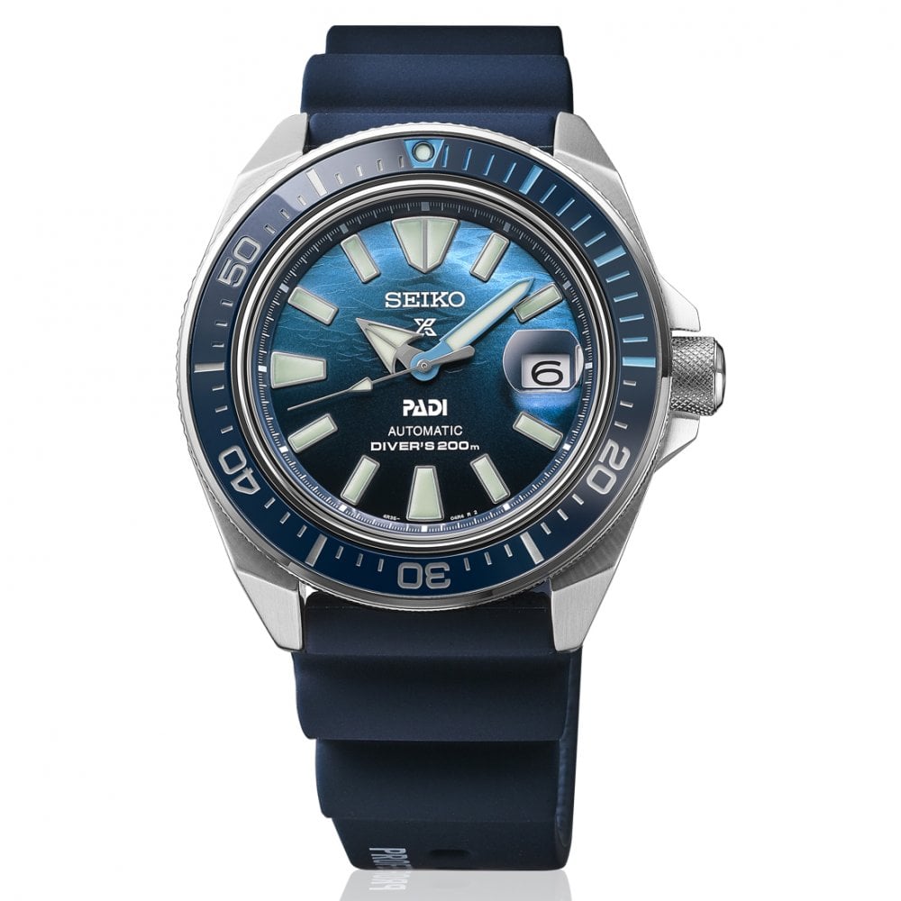 Prospex Samurai Scuba PADI Automatic Watch Great Blue SRPJ93K1