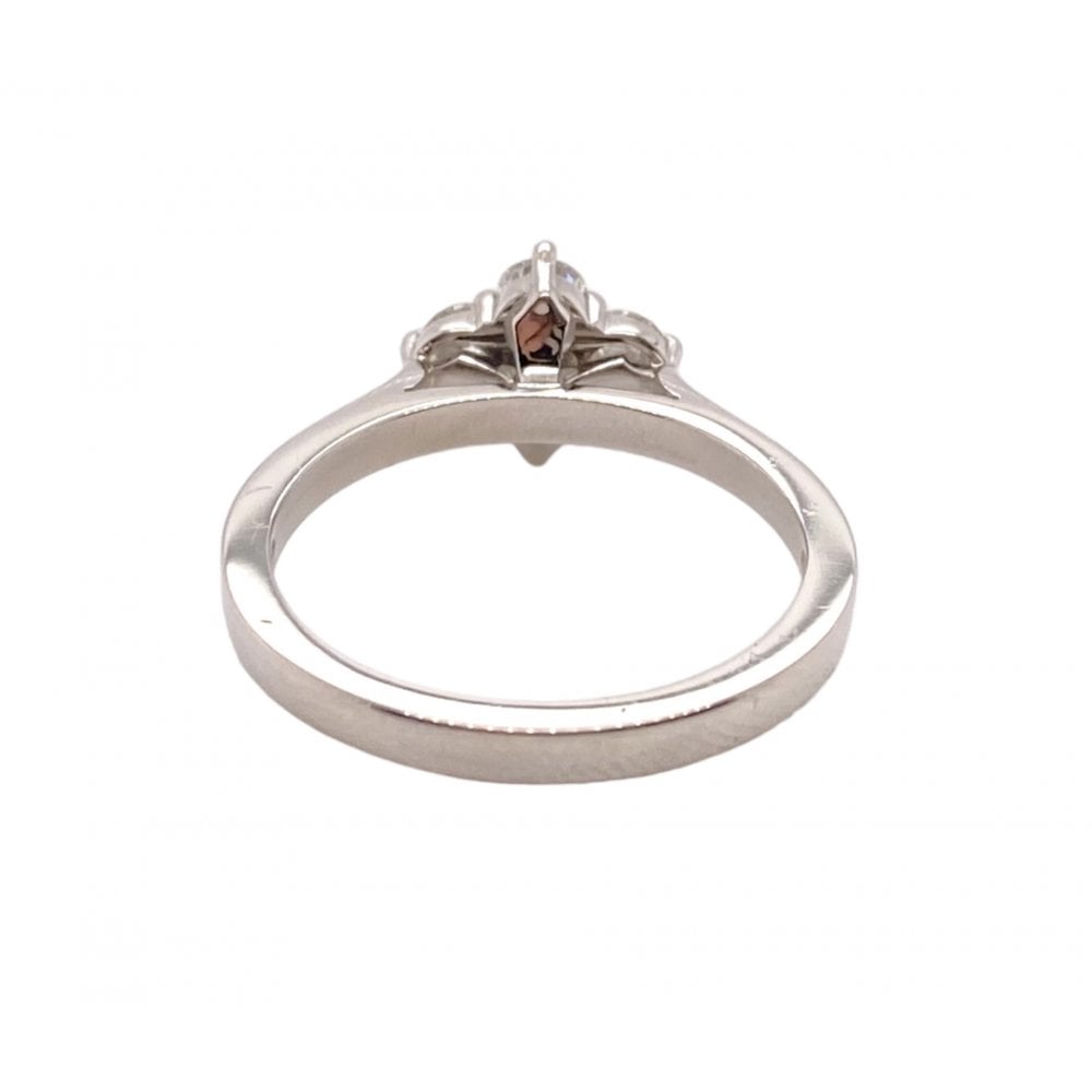 Platinum Ladies Diamond Cluster Engagement Ring