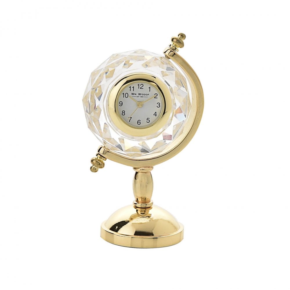Miniature Globe Quartz Battery Mantel Clock 9665
