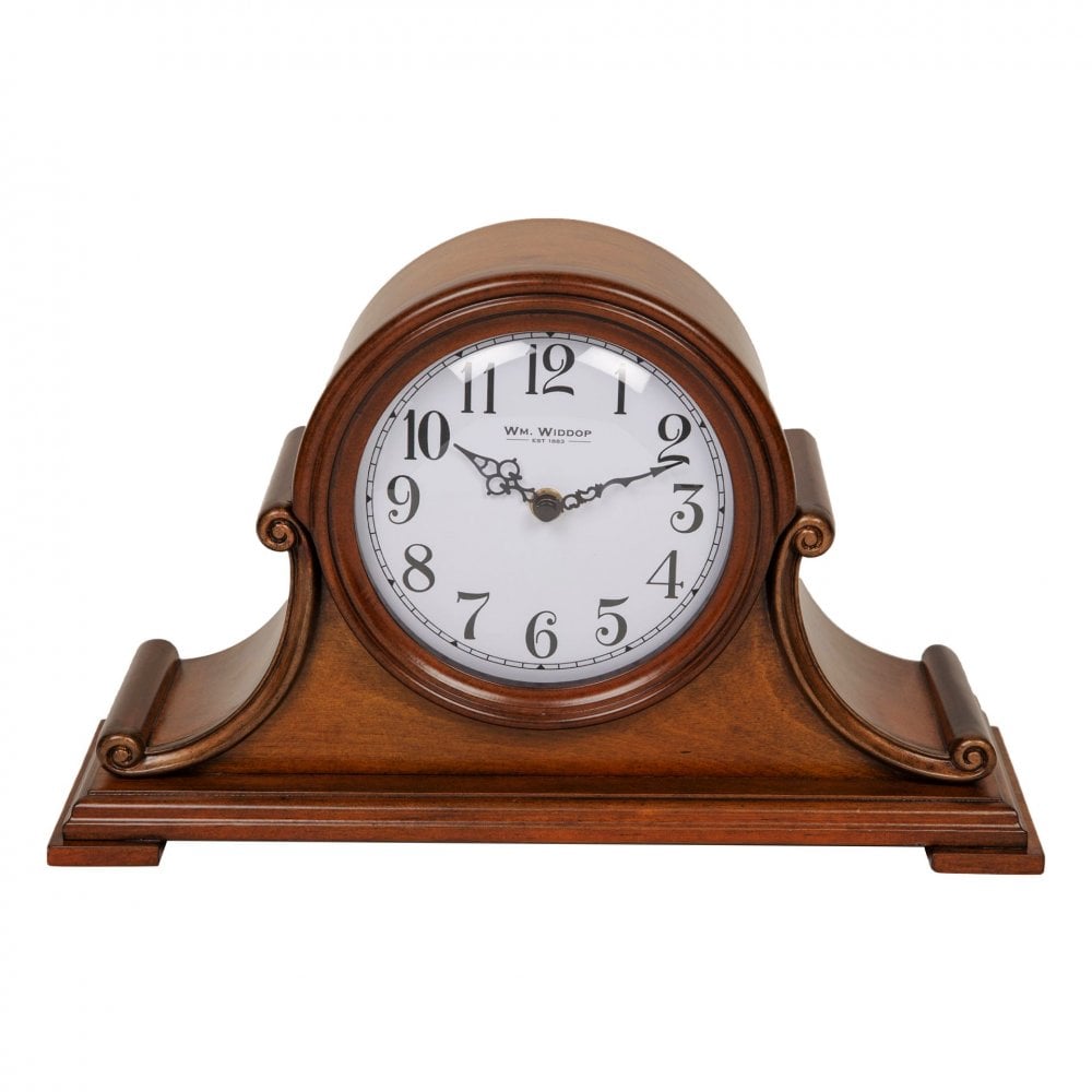 Mahogany Finish Westminster Chime Quartz Mantel Clock W2865
