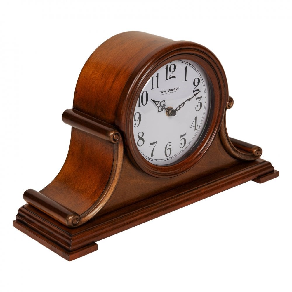 Mahogany Finish Westminster Chime Quartz Mantel Clock W2865