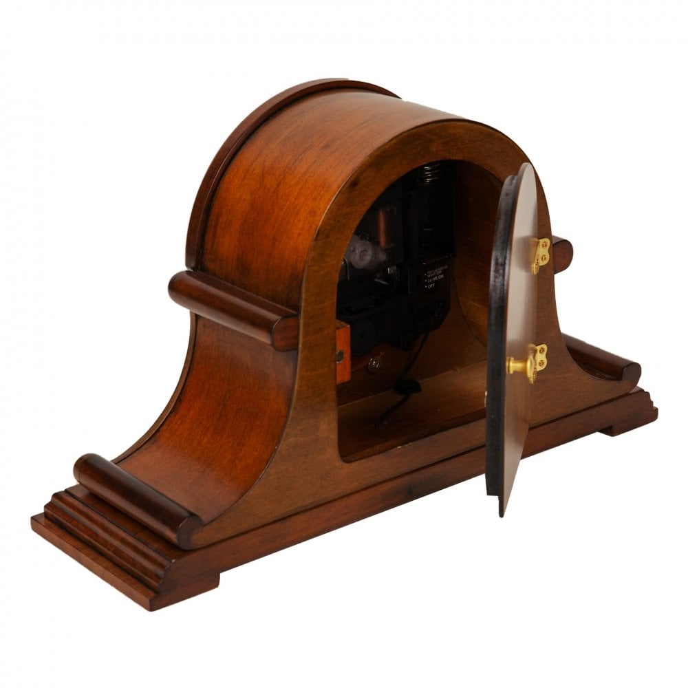 Mahogany Finish Westminster Chime Quartz Mantel Clock W2865