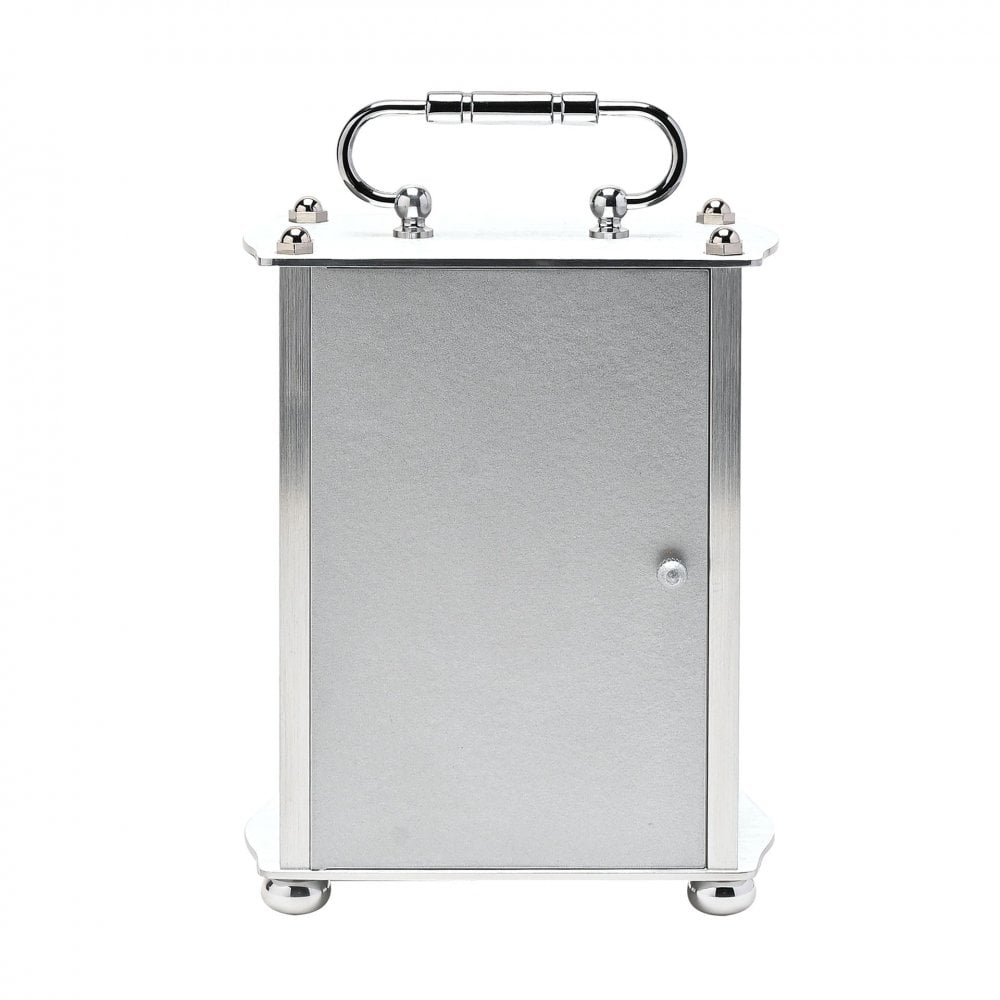 Aluminium Traditional Quartz Carriage Mantel Clock W2936S