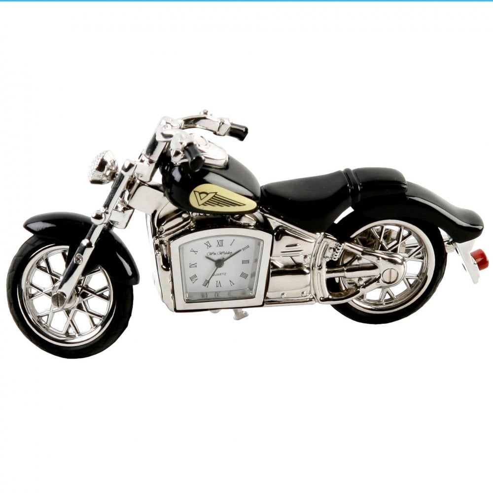 Novelty Miniature Quartz Mantel Clock Motorbike 9497B